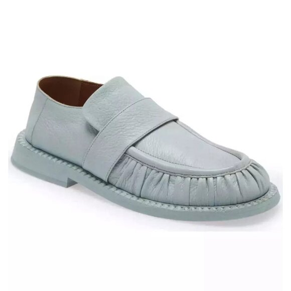 $800 MARSELL ALLUCE CONVERTIBLE LOAFER LEATHER SLIP ON LIGHT BLUE 38.5 (DB19) - Picture 1 of 7